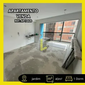 Apartamento com 1 Quarto à venda, 40m² no Jardim, Santo André