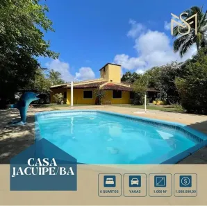 Fazenda/Sítio com 6 Quartos à venda, 350m² no Barra do Jacuípe (Monte Gordo), Camaçari