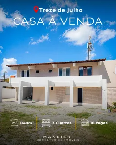 Sobrado com 3 Quartos à venda, 840m² no Treze de Julho, Aracaju