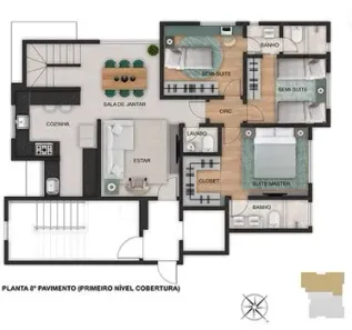 Cobertura com 4 Quartos à venda, 178m² no Carmo, Belo Horizonte