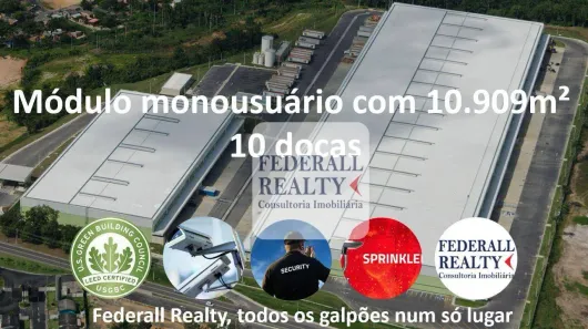 Galpão/Depósito/Armazém para alugar, 10909m² no Amazonas, Betim