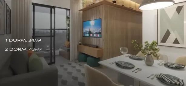 Apartamento com 1 Quarto à venda, 34m² no Gramado, Cotia