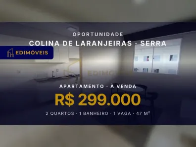 Apartamento com 2 Quartos à venda, 47m² no Colina de Laranjeiras, Serra