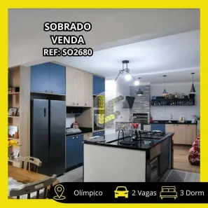 Sobrado com 3 Quartos à venda, 200m² no Olímpico, São Caetano do Sul