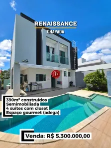 Casa de Condomínio com 4 Quartos à venda, 390m² no Chapada, Manaus