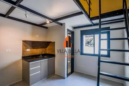 Apartamento com 1 Quarto para alugar, 21m² no Bangú, Santo André