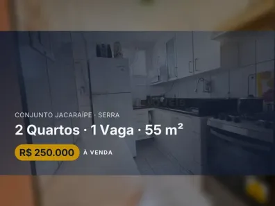Apartamento com 2 Quartos à venda, 55m² no Conjunto Jacaraípe, Serra