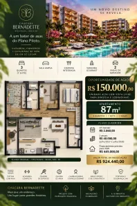 Apartamento com 3 Quartos à venda, 87m² no Sobradinho, Brasília