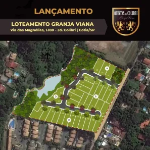 Lote/Terreno à venda, 673m² no Jardim Colibri, Cotia