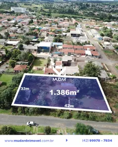 Lote/Terreno à venda, 1386m² no Uvaranas, Ponta Grossa
