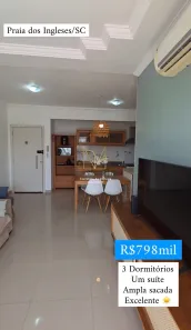 Apartamento com 3 Quartos à venda, 88m² no Ingleses do Rio Vermelho, Florianópolis