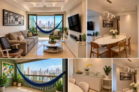 Apartamento com 4 Quartos para alugar, 125m² no Madalena, Recife
