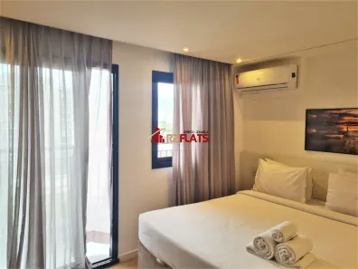 Flat com 1 Quarto para alugar, 34m² no Indianópolis, São Paulo