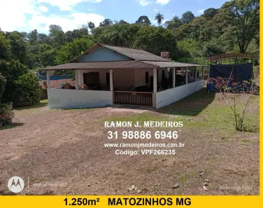 Fazenda/Sítio com 2 Quartos à venda, 1250m² no , Matozinhos