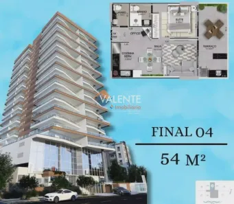 Apartamento com 1 Quarto à venda, 54m² no Caiçara, Praia Grande
