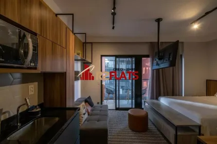 Flat com 1 Quarto para alugar, 33m² no Pinheiros, São Paulo