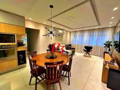 Apartamento com 3 Quartos à venda, 146m² no Gonzaga, Santos