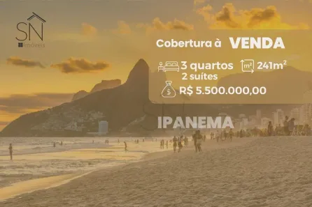 Cobertura com 3 Quartos à venda, 241m² no Ipanema, Rio de Janeiro