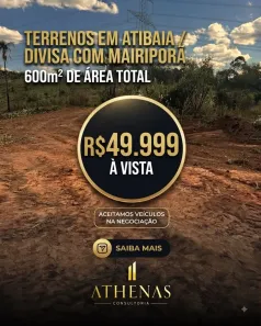 Lote/Terreno à venda, 600m² no São Vicente, Mairiporã