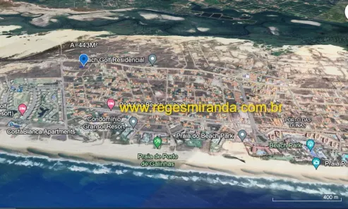 Lote/Terreno à venda, 443m² no Porto das Dunas, Aquiraz