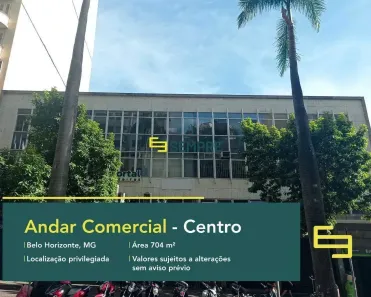 Imóvel Comercial para alugar, 704m² no Centro, Belo Horizonte
