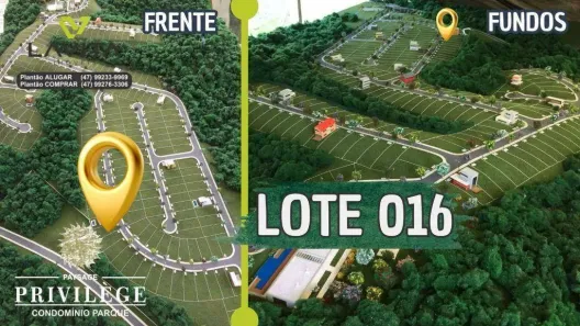 Lote/Terreno à venda, 386m² no Ponta Aguda, Blumenau