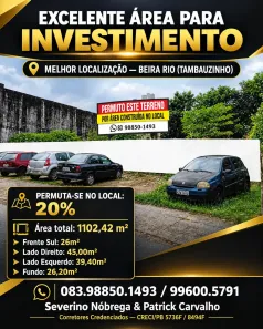 Lote/Terreno à venda, 1170m² no Miramar, João Pessoa