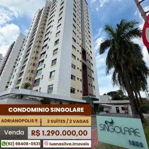 Apartamento com 3 Quartos à venda, 133m² no Adrianópolis, Manaus