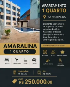 Apartamento com 1 Quarto à venda, 65m² no Amaralina, Salvador