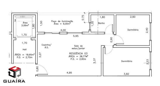 Apartamento com 2 Quartos à venda, 51m² no Vila Curuçá, Santo André
