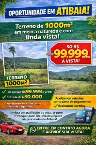 Lote/Terreno à venda, 1000m² no Portão, Atibaia