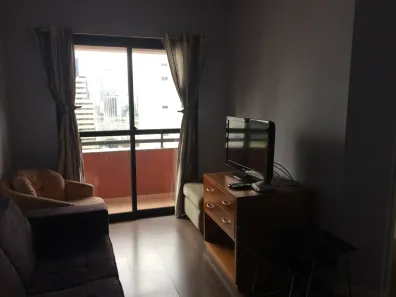 Apartamento com 1 Quarto para alugar, 40m² no Cidade Monções, São Paulo