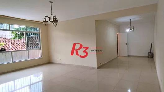 Apartamento com 3 Quartos para alugar, 134m² no Pompéia, Santos