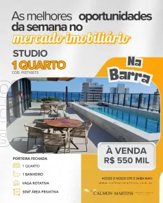 Apartamento com 1 Quarto à venda, 30m² no Barra, Salvador