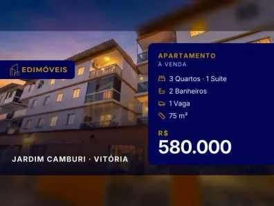 Apartamento com 3 Quartos à venda, 75m² no Jardim Camburi, Vitória