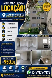Apartamento com 2 Quartos para alugar, 60m² no Jardim Palma Travassos, Ribeirão Preto