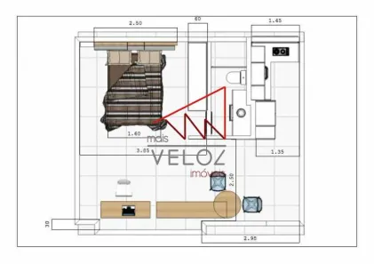 Apartamento com 1 Quarto à venda, 44m² no Botafogo, Rio de Janeiro