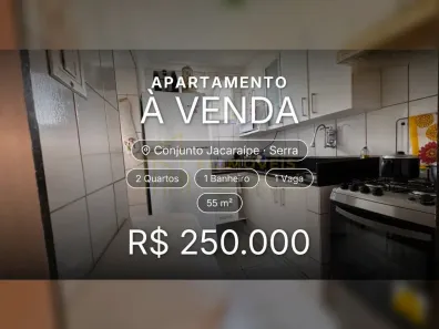 Apartamento com 2 Quartos à venda, 55m² no Conjunto Jacaraípe, Serra