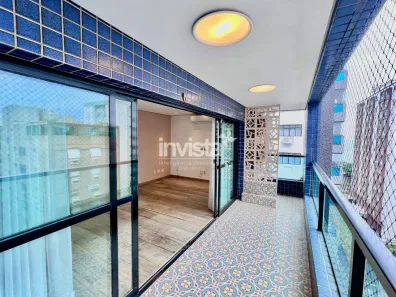 Apartamento com 3 Quartos à venda, 144m² no Ponta da Praia, Santos