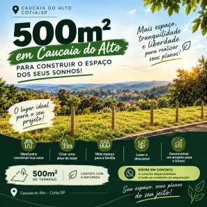 Lote/Terreno à venda, 500m² no Parque Santa Rita de Cássia, Cotia