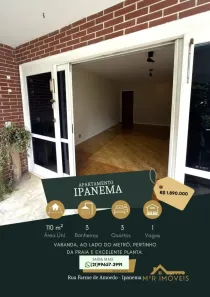 Apartamento com 3 Quartos à venda, 110m² no Ipanema, Rio de Janeiro