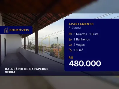 Apartamento com 3 Quartos à venda, 139m² no Balneário de Carapebus, Serra