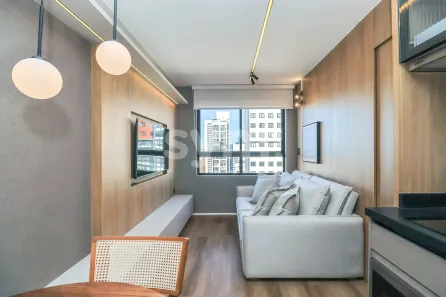 Apartamento com 1 Quarto para alugar, 28m² no Centro, Curitiba