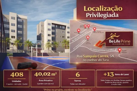 Apartamento com 2 Quartos à venda, 40m² no , São José de Ribamar
