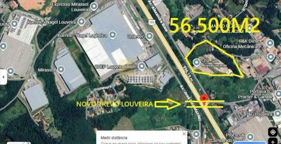 Lote/Terreno à venda, 56500m² no Estiva, Louveira