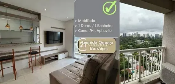 Apartamento com 1 Quarto à venda, 50m² no Melville Empresarial I e II, Barueri