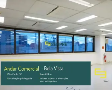 Imóvel Comercial para alugar, 899m² no Bela Vista, São Paulo