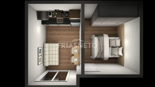 Kitnet com 1 Quarto para alugar, 20m² no Centro, Piracicaba