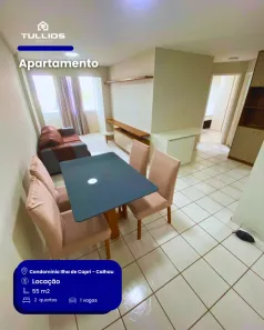 Apartamento com 2 Quartos para alugar, 55m² no Parque Atlântico, São Luís