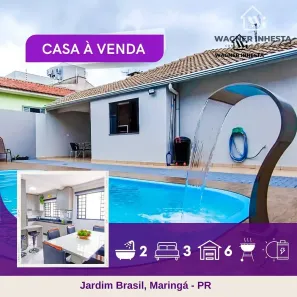 Casa de Condomínio com 3 Quartos à venda, 158m² no Jardim Brasil, Maringá